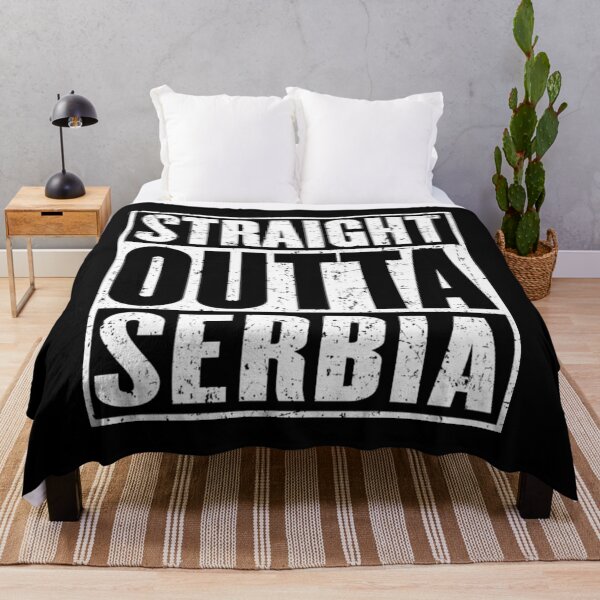 Artikelvorschau, Straight Outta Serbia KissenStraight Outta Serbia Vintage entworfen und verkauft von WhiteHusdon.