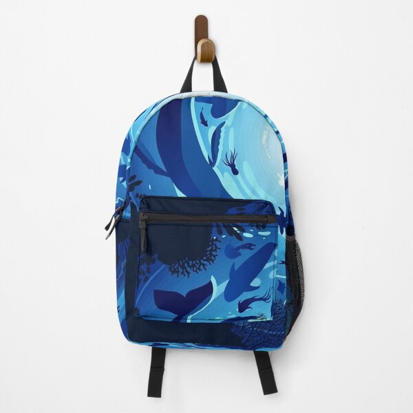 Item preview, Underwater landscape, Abstract, Ocean, Sharks, Whale, Turtle designed and sold by KimmieBap.