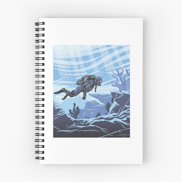 Item preview, Diver underwater, Ocean, Swimming, Scuba diving, Marine life designed and sold by KimmieBap.
