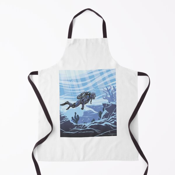 Item preview, Diver underwater, Ocean, Swimming, Scuba diving, Marine life designed and sold by KimmieBap.