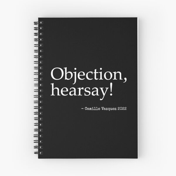 Item preview, Objection hearsay camille vazquez white designed and sold by urantiana.