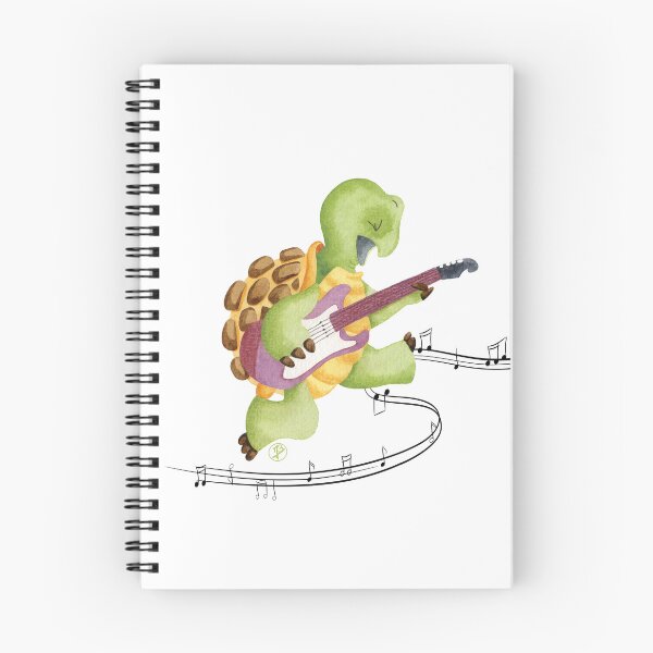 Item preview, turtle playing guitar designed and sold by Iris Créa.
