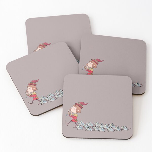 Item preview, boy plays the magic flute and the mice that follow him designed and sold by duxpavlic.