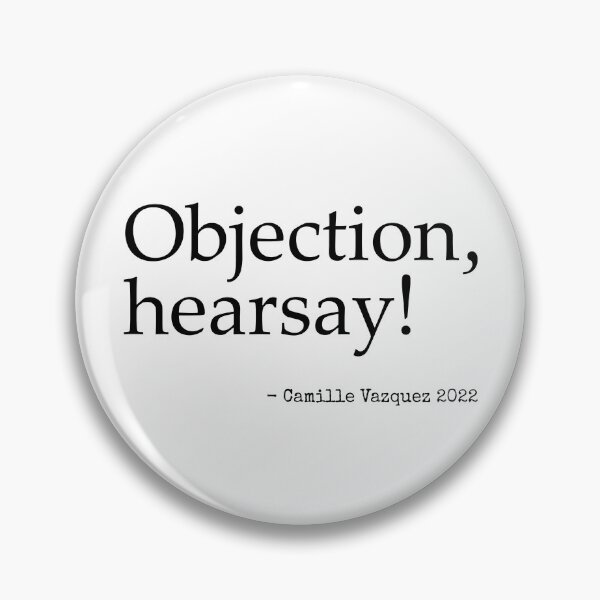 Item preview, Objection hearsay camille vazquez black designed and sold by urantiana.