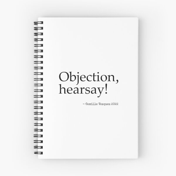 Item preview, Objection hearsay camille vazquez black designed and sold by urantiana.