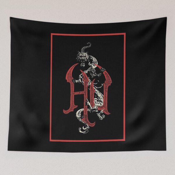 Item preview, WOLF TOTEM - BLACK RED designed and sold by DONALDDALRYMPLE.