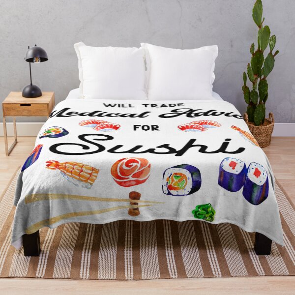 Item preview, Will Trade Medical Advice For Sushi - Doctor Nurse Funny Quote designed and sold by med-artist.