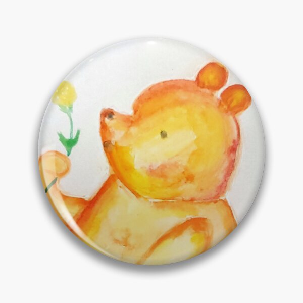 Item preview, Pooh with Flowers designed and sold by Quiet Meow Design.