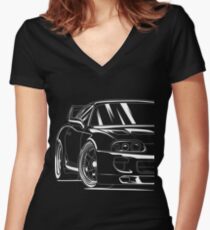 Best Toyota Supra Shirt Design 2JZ Women's Fitted V-Neck T-Shirt