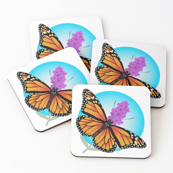 Item preview,  Monarch Butterfly intricate detail on Buddleja designed and sold by Ricogfx.