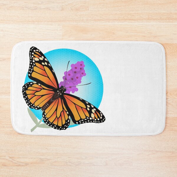Item preview,  Monarch Butterfly intricate detail on Buddleja designed and sold by Ricogfx.