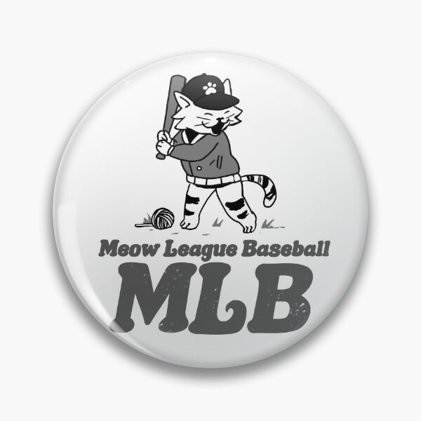 Item preview, Meow League Basseball (MLB) cat playing Baseball, sport designed and sold by KokoBlacsquare.