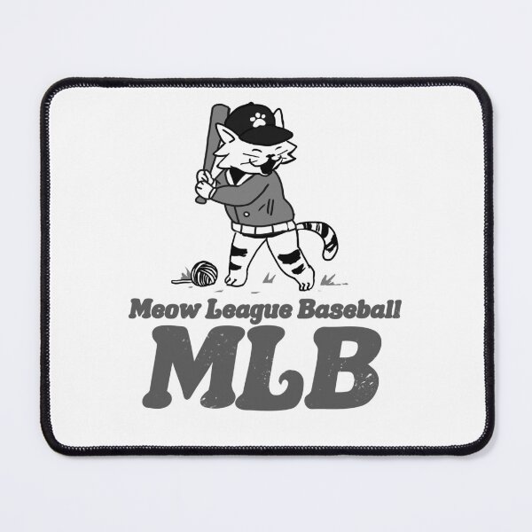 Item preview, Meow League Basseball (MLB) cat playing Baseball, sport designed and sold by KokoBlacsquare.