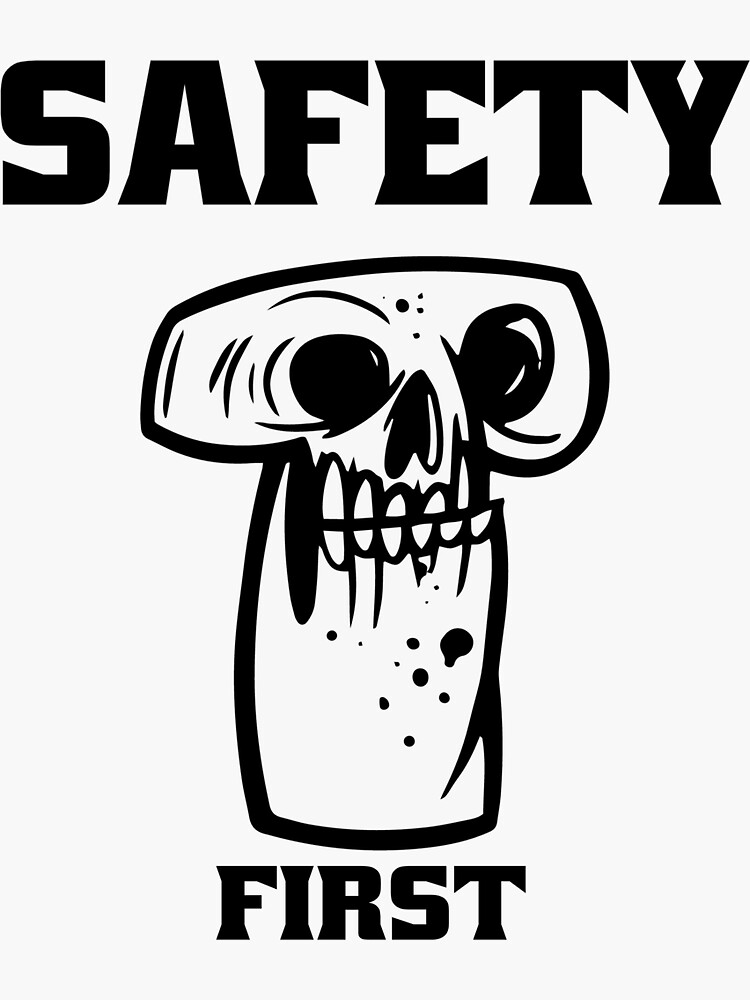 "Copie de Danger Ehren ,Safety first T Shirt" Sticker for Sale by znidart Redbubble