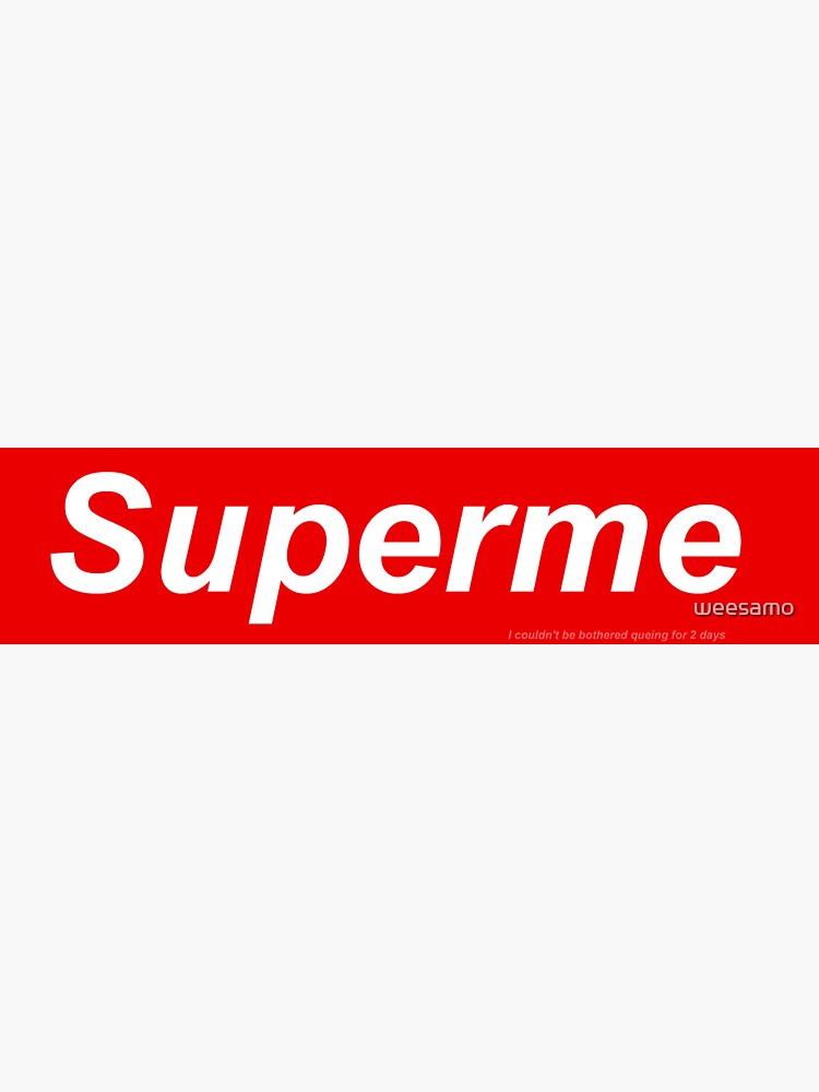 red supreme sticker