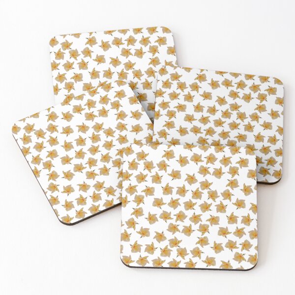 Item preview, Yellow flower pattern lowpoly transparent - Dipladenia allover designed and sold by xP42.