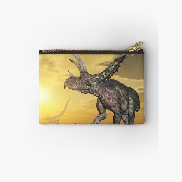 Item preview, Dinosaur Pentaceratops in a landscape at sunset designed and sold by MIRO3D.
