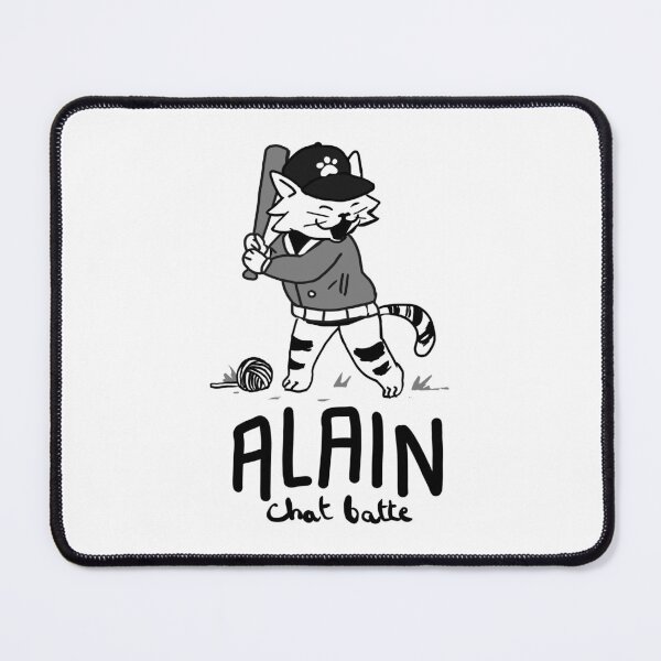 Item preview, ALAIN CHAT BATTE , ALAIN CHABAT Meow Cat playing Baseball, sport designed and sold by KokoBlacsquare.