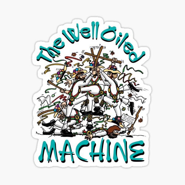 Morris - The Well Oiled Machine Sticker