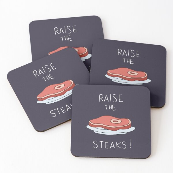 Item preview, Raise The Steaks Regular Show Slim Fit T For Man For Women Handmade T For Boys Custom T s designed and sold by bonderclkapfers.