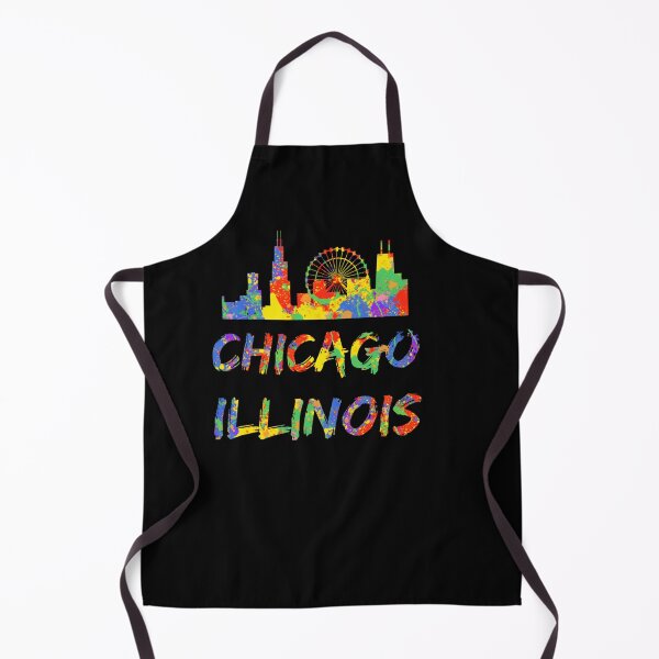 Item preview, CHICAGO ILLINOIS SKYLINE ARTWORK COLORFUL CHICAGO SKYLINE designed and sold by sobriowslen.