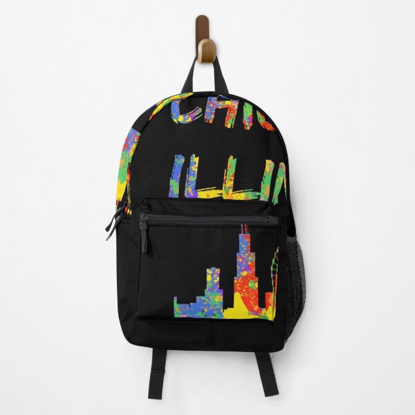 Item preview, CHICAGO ILLINOIS SKYLINE ARTWORK COLORFUL CHICAGO SKYLINE designed and sold by sobriowslen.