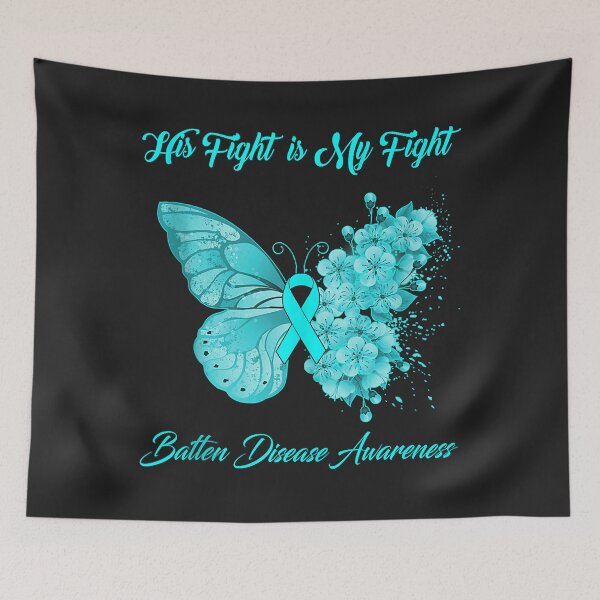 Item preview, Butterfly His Fight is My Fight Batten Disease Awareness Tank Top designed and sold by Corelli87.
