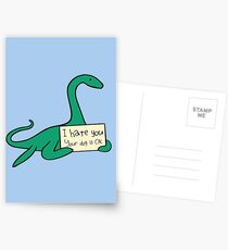 Ich hasse dich, dein Hund ist okay (Plesiosaur) Postkarten