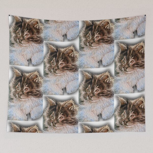 Item preview, Cute Fluffy Kitten  designed and sold by Simon Mark Knott * Simbird *.