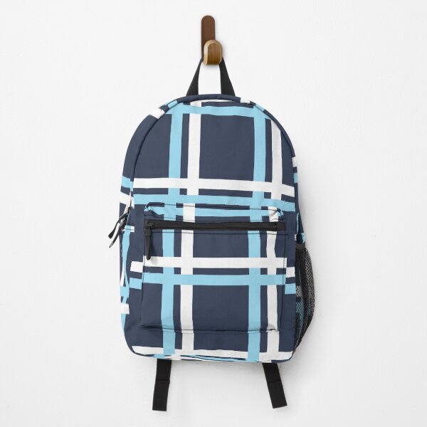 Item preview, Navy Blue White Checkered Pattern designed and sold by Nisha Prabhu.