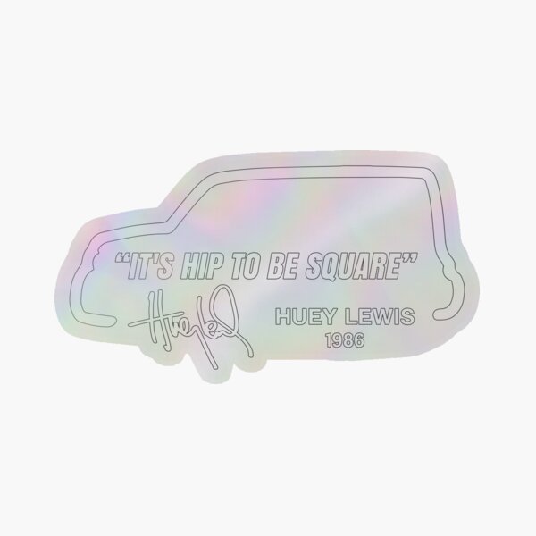 Item preview, Hip To Be Square (White Sticker) designed and sold by ducktective.