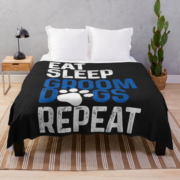 Item preview, Dog Groomer Eat Sleep Groom Dogs Repeat Funny Dog Grooming designed and sold by Corelli87.