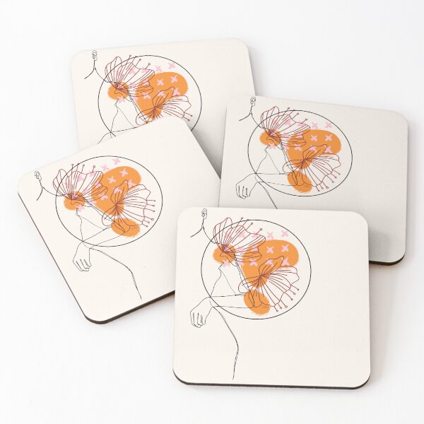 Item preview, Minimalistic floral boho lineart  designed and sold by CreativeStrand.