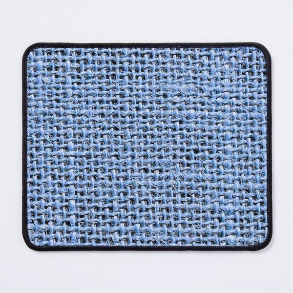 Item preview, Blue Linen Fabric Design Print designed and sold by Rhu Creations.