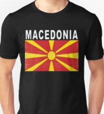Macedonian Distressed Flag Soccer Team Unisex T-Shirt