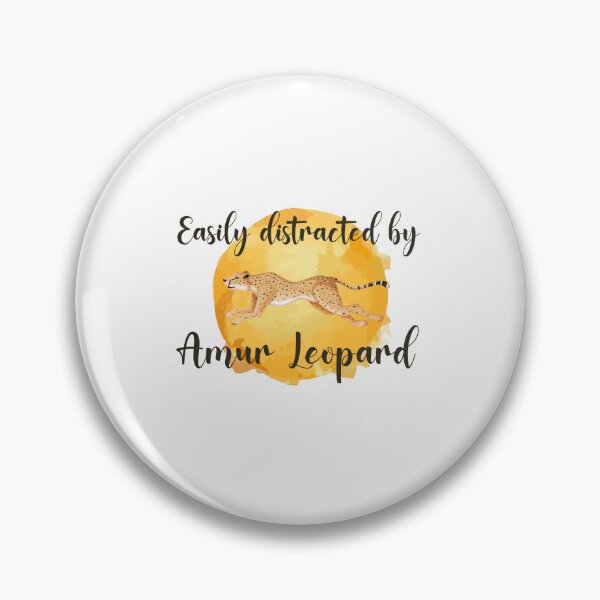 Item preview, Easily Distracted by Amur Leopard designed and sold by ErmessThiings.