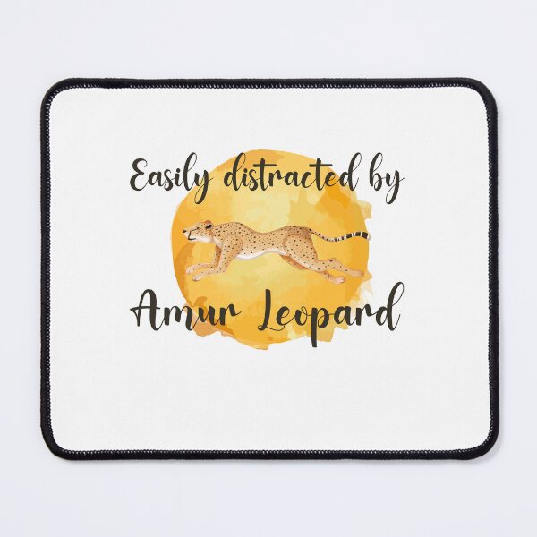 Item preview, Easily Distracted by Amur Leopard designed and sold by ErmessThiings.