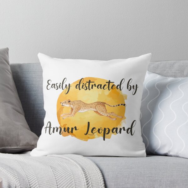 Item preview, Easily Distracted by Amur Leopard designed and sold by ErmessThiings.