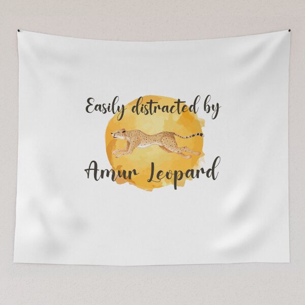 Item preview, Easily Distracted by Amur Leopard designed and sold by ErmessThiings.