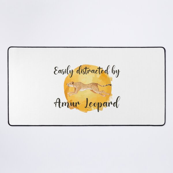 Item preview, Easily Distracted by Amur Leopard designed and sold by ErmessThiings.