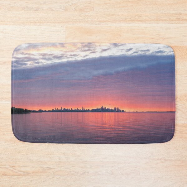 Item preview, Wonderfully Layered Sunrise - Splendiferous Sky over Lake Ontario and Toronto Skyline designed and sold by Georgia Mizuleva.