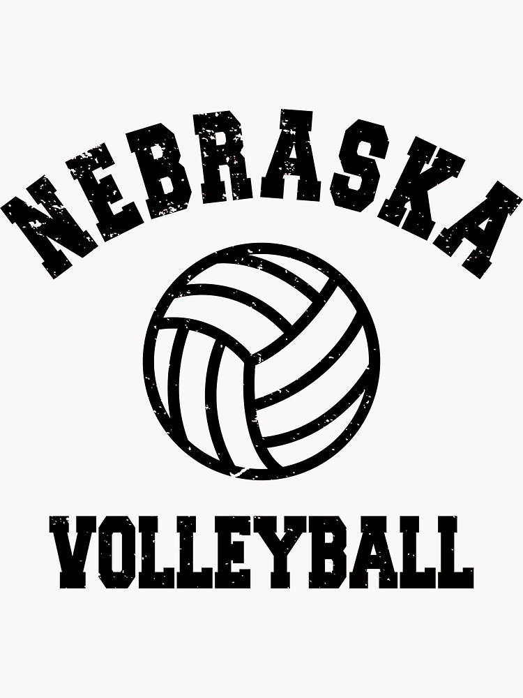 "Nebraska Volleyball" Sticker for Sale by GearVolta Redbubble