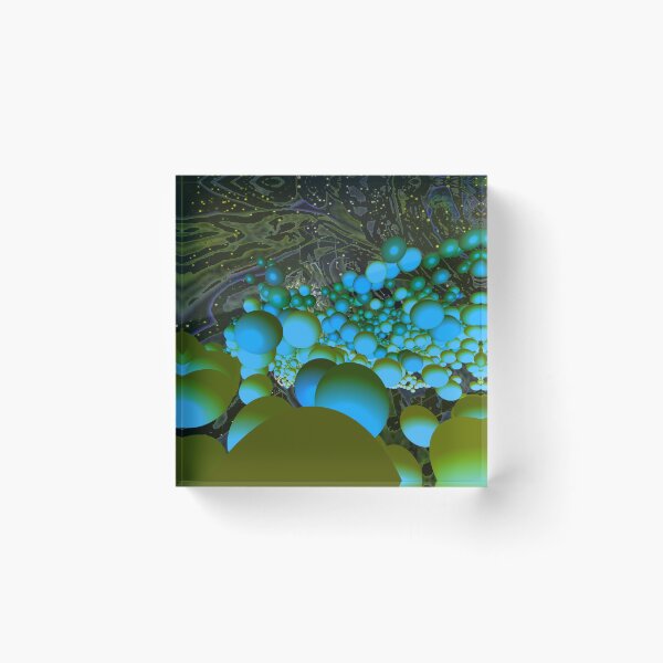 Item preview, Green-blue Bubbles in Space designed and sold by PanthersDream.