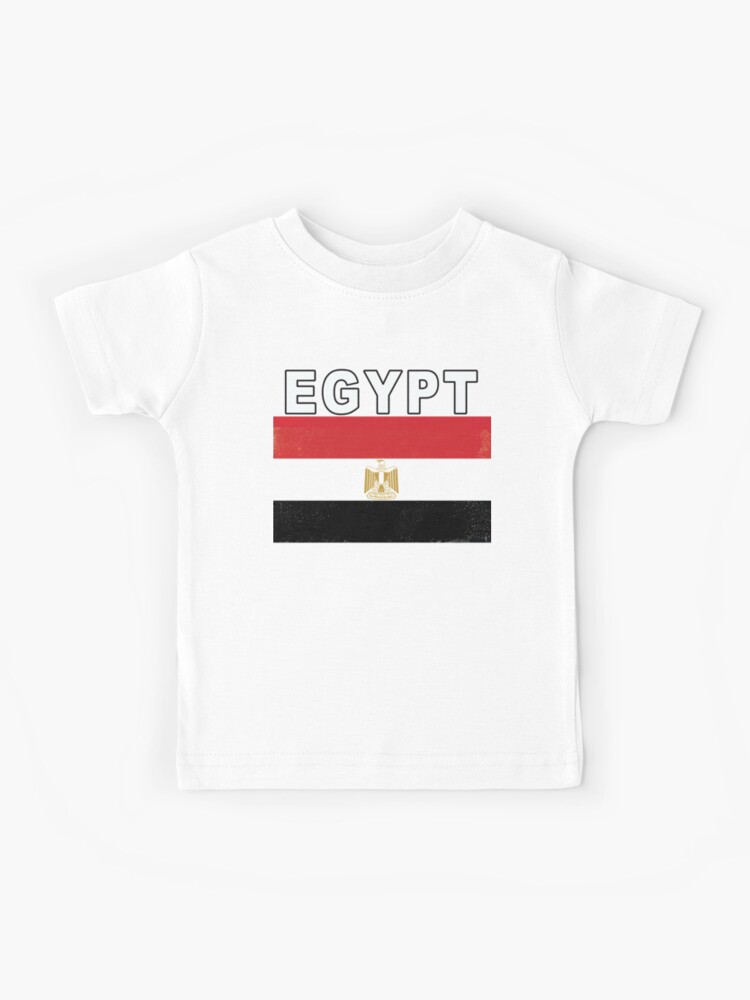 Egypt Flag Jersey Egyptian Soccer Team Egyptian Kids T-Shirt