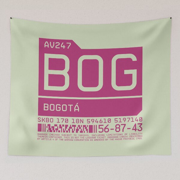 Item preview, Luggage Tag C - BOG Bogota Colombia designed and sold by VoodooCircus.