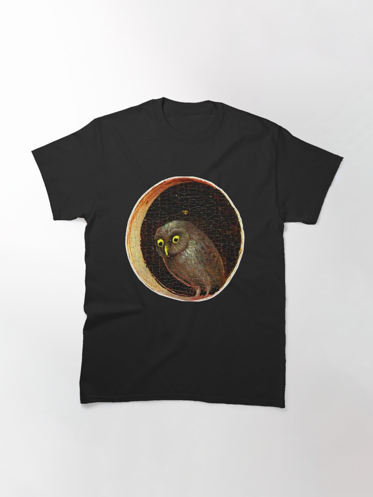 Thumbnail 3 of 7, Classic T-Shirt, Hieronymus Bosch Owl Garden Of Earthly designed and sold by CBprintArtStore.