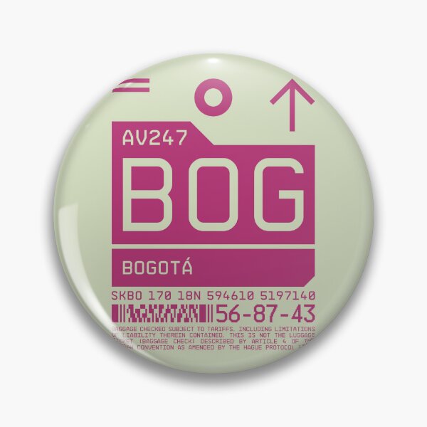 Item preview, Luggage Tag C - BOG Bogota Colombia designed and sold by VoodooCircus.