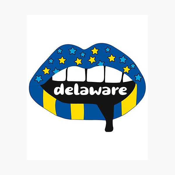 Item preview, University Of Delaware PillowDelaware Lips designed and sold by WhiteHusdon.