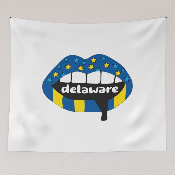 Item preview, University Of Delaware PillowDelaware Lips designed and sold by WhiteHusdon.