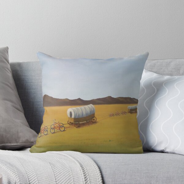 Item preview, Substitutes: Bicycles pulling Conestogas across the prairie designed and sold by Artistic Quips.
